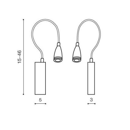 Azzardo AZ1548 - Aplique LED para el baño VERONICA 1xLED/3W/230V IP44