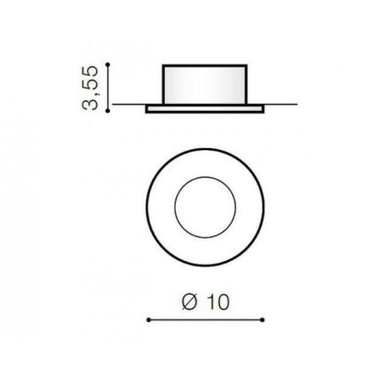 Azzardo AZ1714 - Lámpara empotrable exterior OSCAR 1xGU10/50W/230V IP44