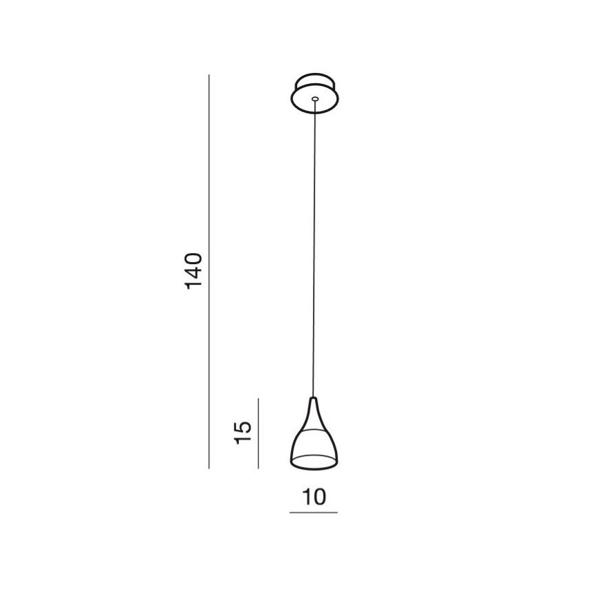 Azzardo AZ2847 - Araña LED colgante DALMATIA 1xLED/5W/230V