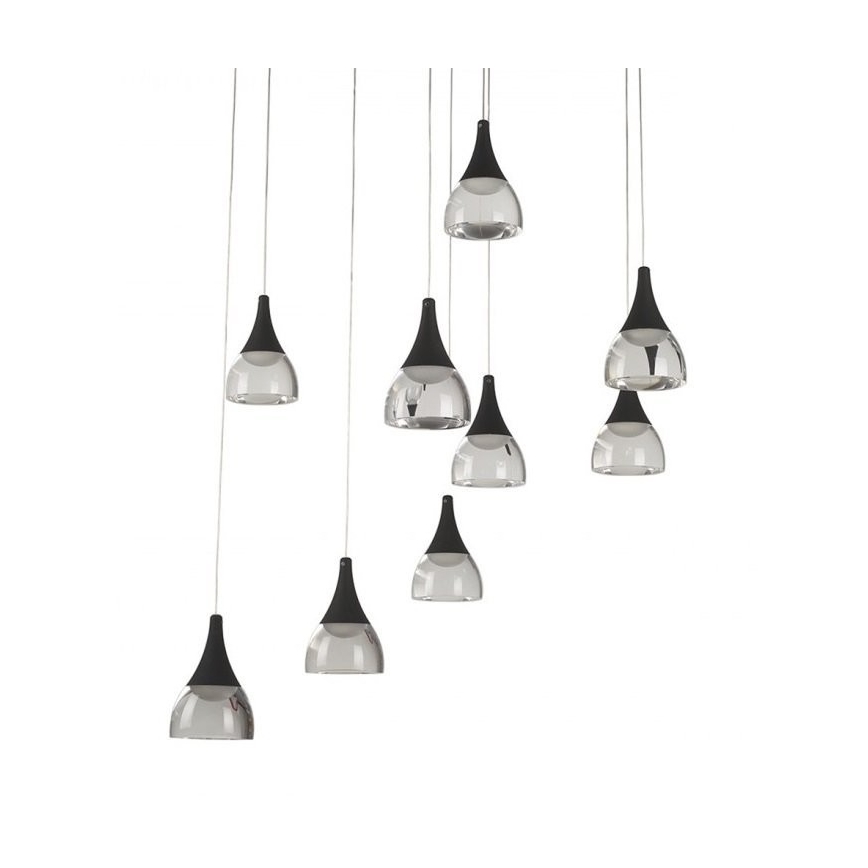 Azzardo AZ3143 - Lámpara de araña LED regulable DALMATIA 9xLED/5W/230V