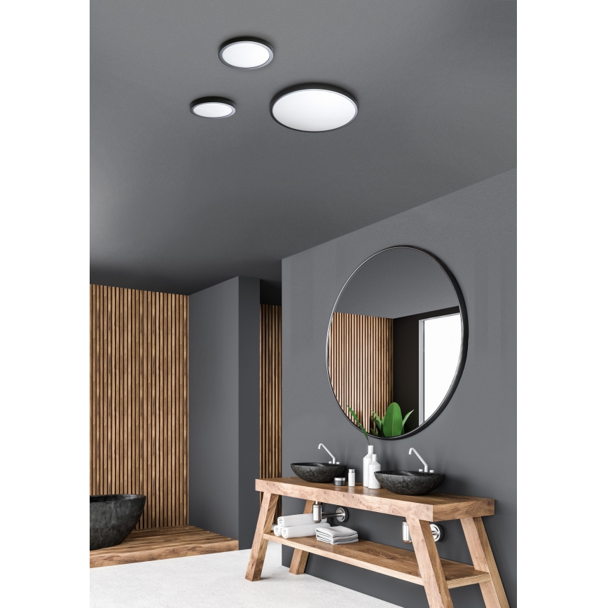 Azzardo AZ4238 - Plafón LED MALTA LED/18W/230V diá. 22,5 cm blanco