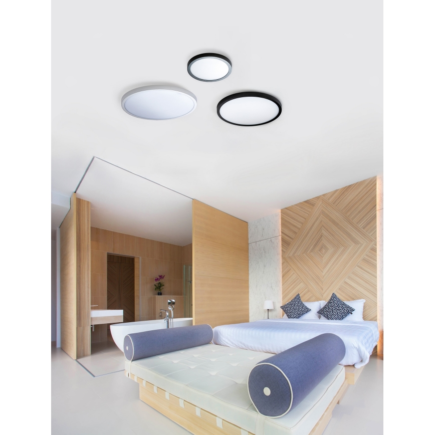 Azzardo AZ4238 - Plafón LED MALTA LED/18W/230V diá. 22,5 cm blanco