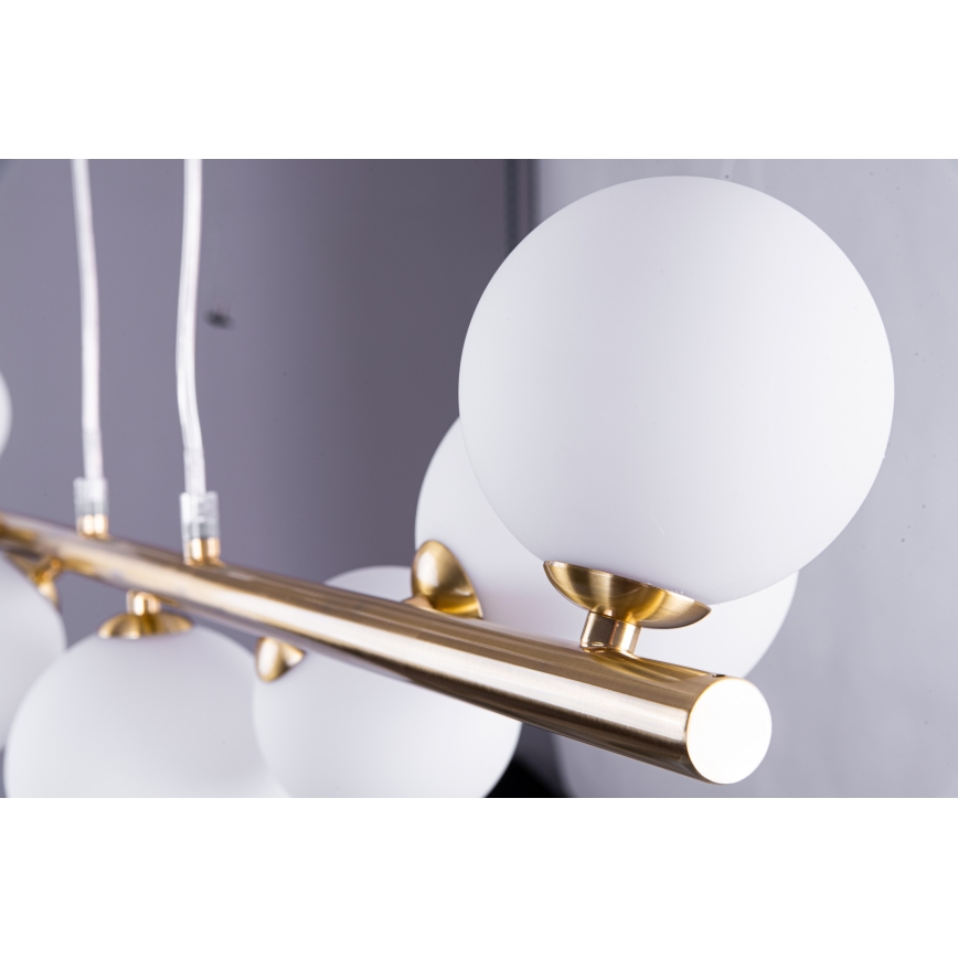 Azzardo AZ4409 - Lámpara colgante SYBILLA 7xG9/25W/230V cobre