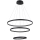 Azzardo AZ4428 - Lámpara LED colgante BRIGHTON LED/55W/230V negro