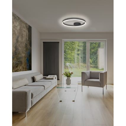 Azzardo AZ4703 - Plafón LED HALO LED/55W/230V negro