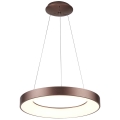 Azzardo AZ4998 - Lámpara LED colgante SANTANA LED/30W/230V marrón