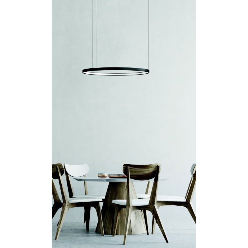 Azzardo AZ5016 - Lámpara de araña LED regulable AGNES LED/38W/230V diá. 48 cm negro