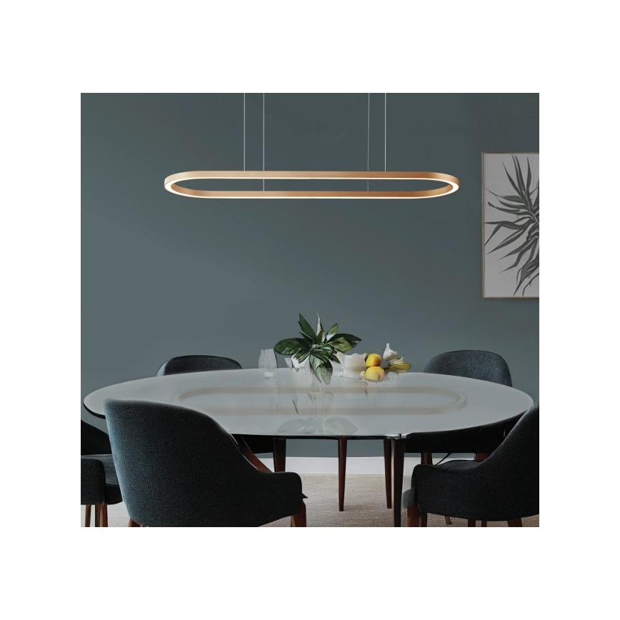 Azzardo AZ5058 - Lámpara de araña LED regulable ELENA LED/60W/230V 150 cm dorado