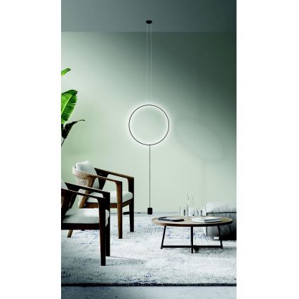 Azzardo AZ5264 - Lámpara de araña LED regulable CODUTTI LED/28W/230V negro