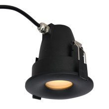 Azzardo AZ5390 - Lámpara empotrable de baño ROMOLO 1xGU10/50W/230V IP65 negro