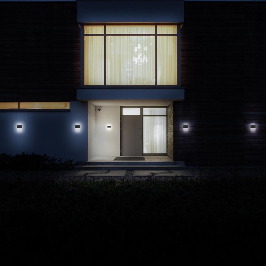 B.K. Licht 1184 - Aplique LED para exterior 2xLED/3,5W/230V IP44 4000K