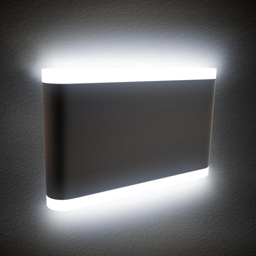 B.K. Licht 1184 - Aplique LED para exterior 2xLED/3,5W/230V IP44 4000K