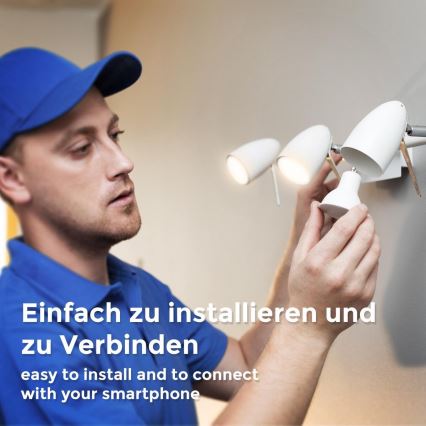 B.K. Licht 1261 - SET 4x Bombilla LED regulable GU10/5,5W/230V Wi-Fi Tuya 2700K