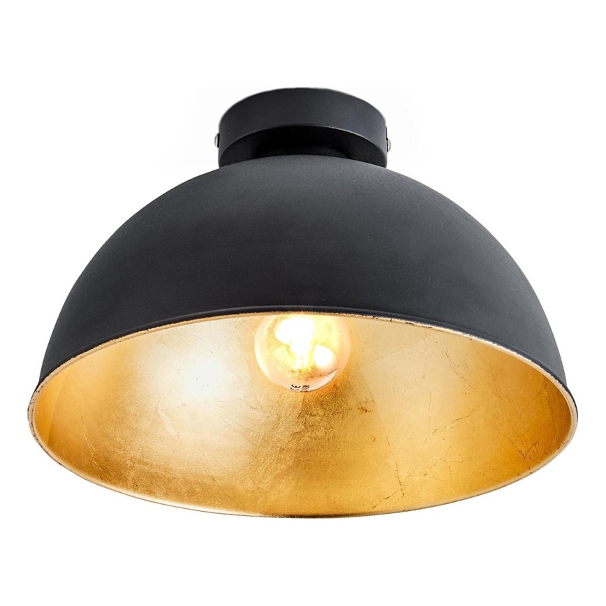 B.K. Licht 1322 - Plafón 1xE27/60W/230V negro/dorado