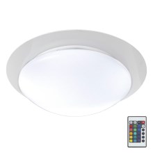 B.K.Licht BKL1025 - LED RGB Plafón del baño regulable ASKELLA LED/12W/230V IP44 + control remoto