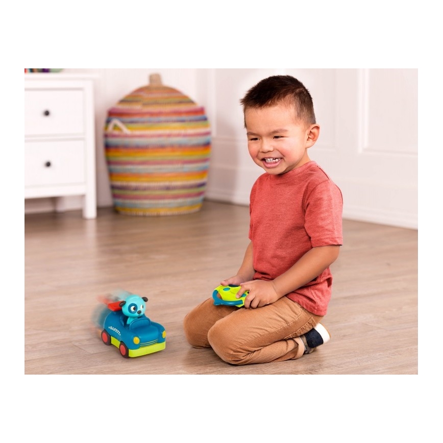 B-Toys - Coche con mando a distancia Dog Woofer 4xAA