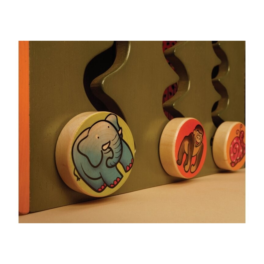 B-Toys - Cubo interactivo Zoo madera de caucho