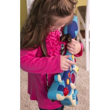 B-Toys - Guitarra eléctrica infantil Perro Woofer 3xAA