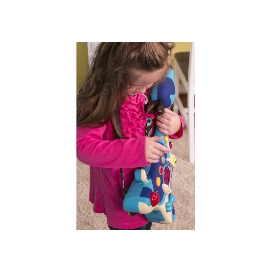 B-Toys - Guitarra eléctrica infantil Perro Woofer 3xAA