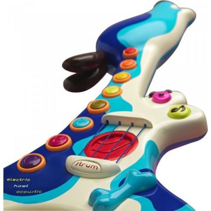 B-Toys - Guitarra eléctrica infantil Perro Woofer 3xAA