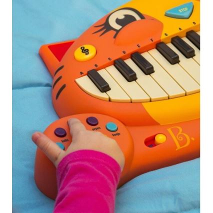 B-Toys - Piano infantil con micrófono Cat 4xAA