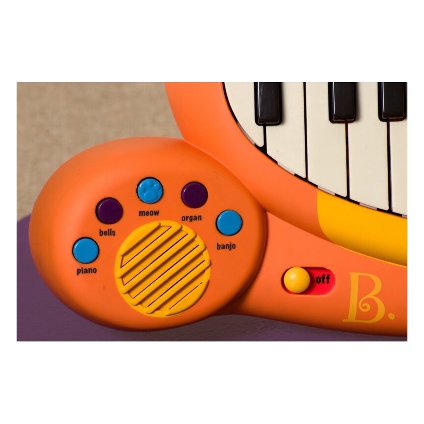 B-Toys - Piano infantil con micrófono Cat 4xAA