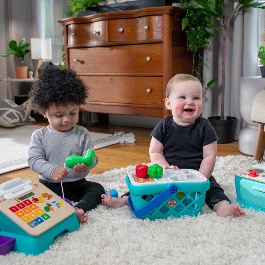 Baby Einstein - Cesta de compra interactiva para niños MAGIC TOUCH HAPE 3xAAA