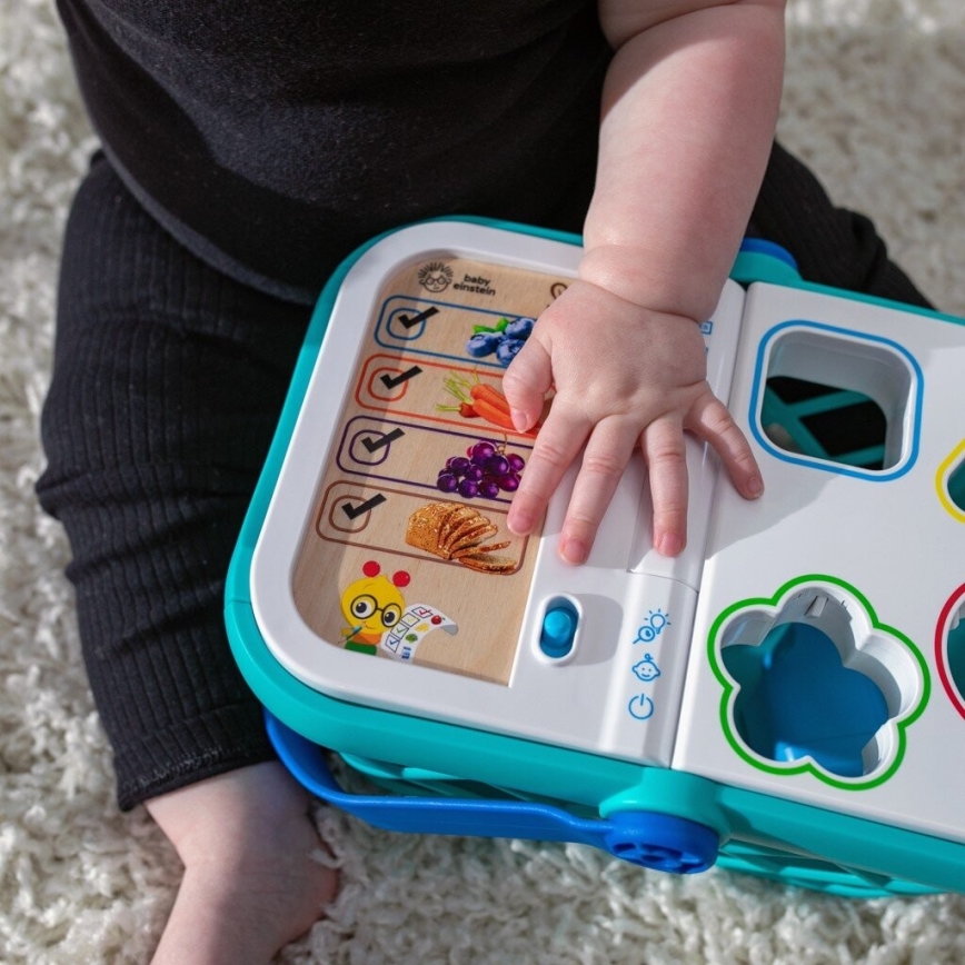 Baby Einstein - Cesta de compra interactiva para niños MAGIC TOUCH HAPE 3xAAA