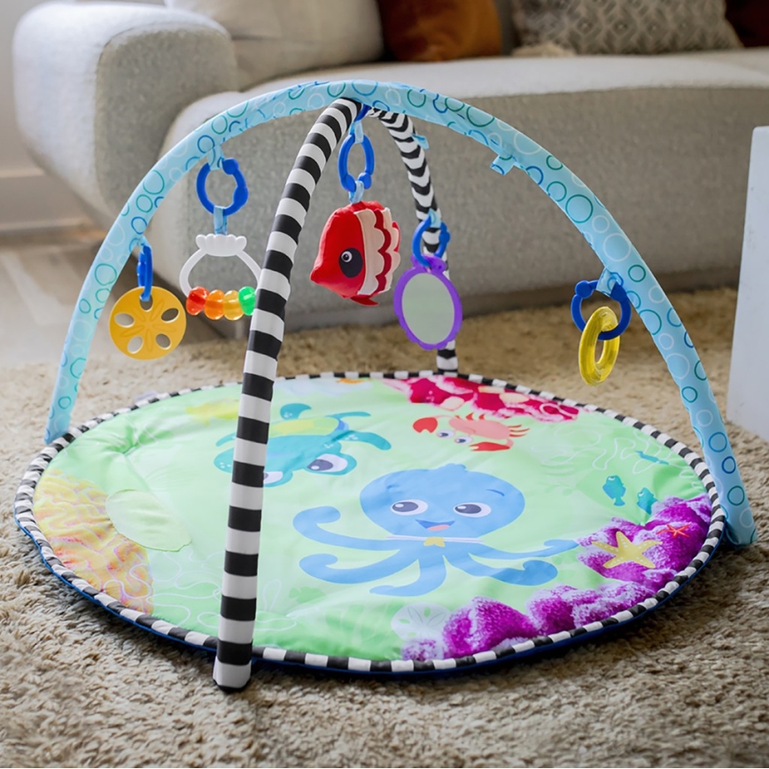 Baby Einstein - Manta de juego para niños Con alfombrilla de agua 2en1 SEA FLOOR EXPLORERS