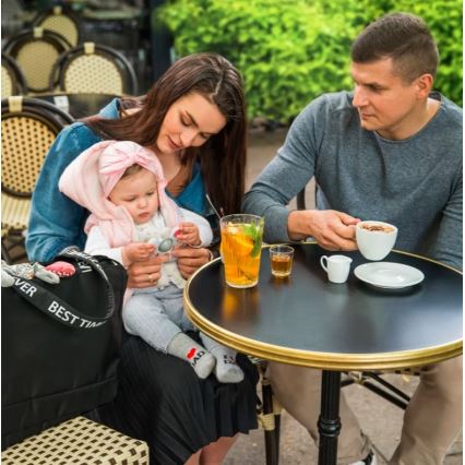BabyOno - Bolso cambiador para cochecito Best Time Ever negro