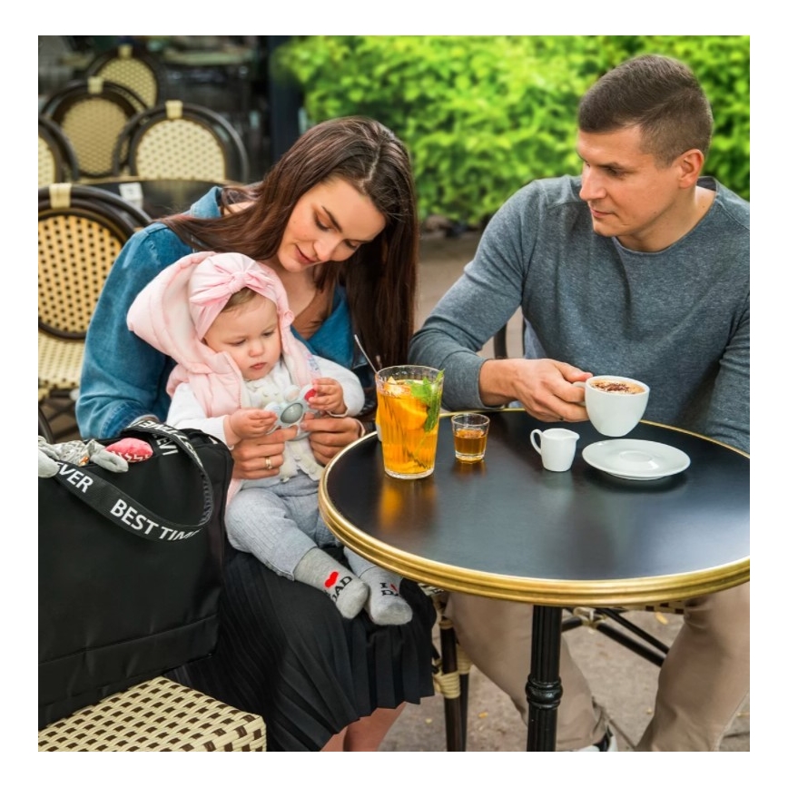 BabyOno - Bolso cambiador para cochecito Best Time Ever negro