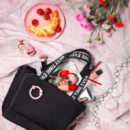 BabyOno - Bolso cambiador para cochecito Best Time Ever negro