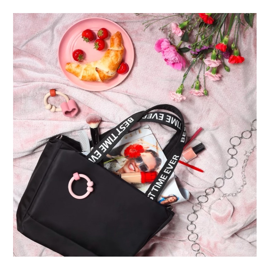 BabyOno - Bolso cambiador para cochecito Best Time Ever negro