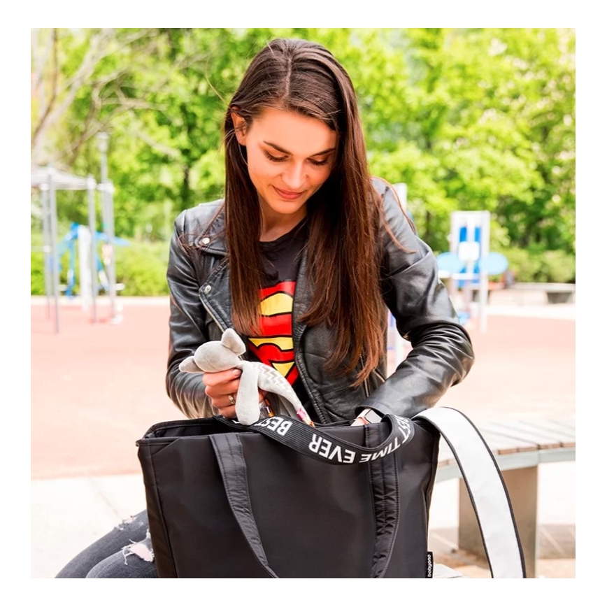 BabyOno - Bolso cambiador para cochecito Best Time Ever negro