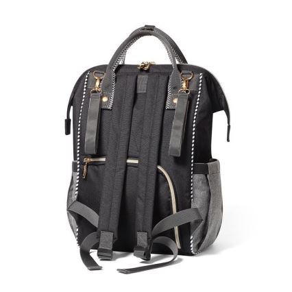 BabyOno - Mochila de Pañales para Bebé para cochecito Oslo Style negro