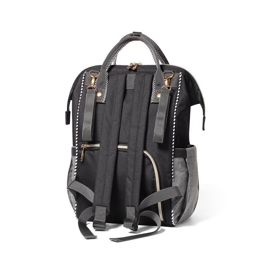 BabyOno - Mochila de Pañales para Bebé para cochecito Oslo Style negro