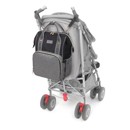 BabyOno - Mochila de Pañales para Bebé para cochecito Oslo Style negro