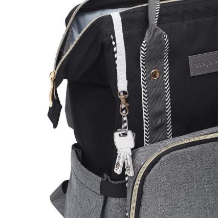 BabyOno - Mochila de Pañales para Bebé para cochecito Oslo Style negro