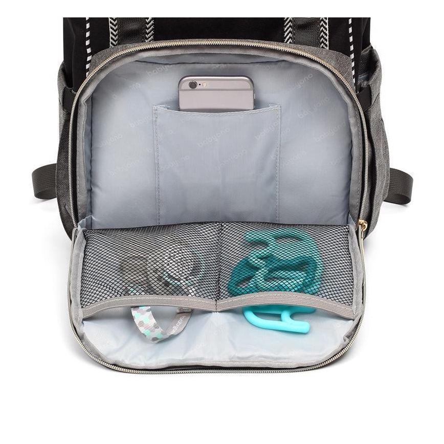 BabyOno - Mochila de Pañales para Bebé para cochecito Oslo Style negro