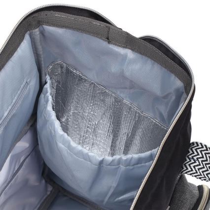 BabyOno - Mochila de Pañales para Bebé para cochecito Oslo Style negro