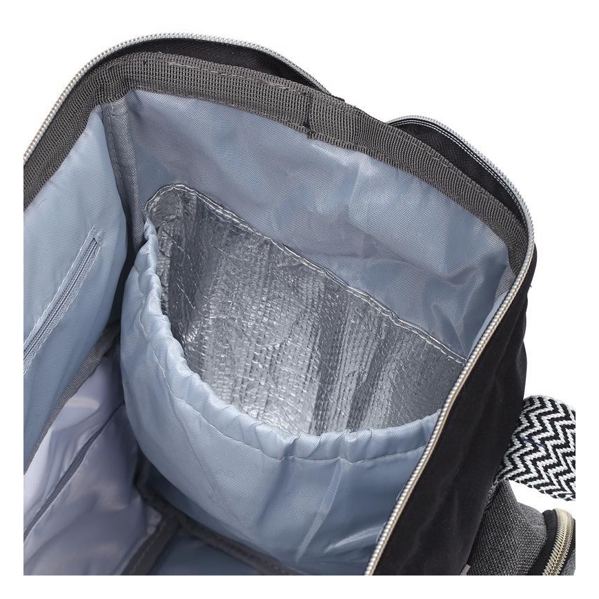 BabyOno - Mochila de Pañales para Bebé para cochecito Oslo Style negro