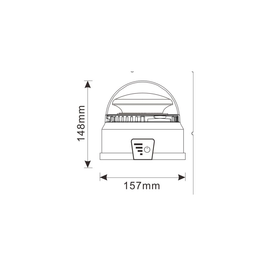 Baliza de advertencia LED LED/12-24V IP65
