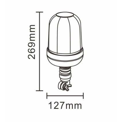Baliza de advertencia LED LED/12-24V IP66