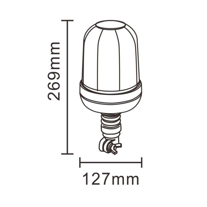 Baliza de advertencia LED LED/12-24V IP66
