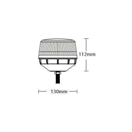 Baliza de advertencia LED LED/12-24V IP67