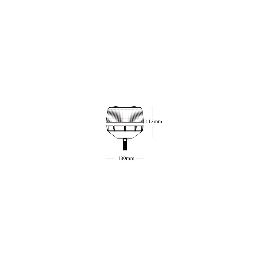 Baliza de advertencia LED LED/12-24V IP67