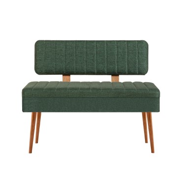 Banco acolchado VINA 85x105 cm verde/pino atlántico