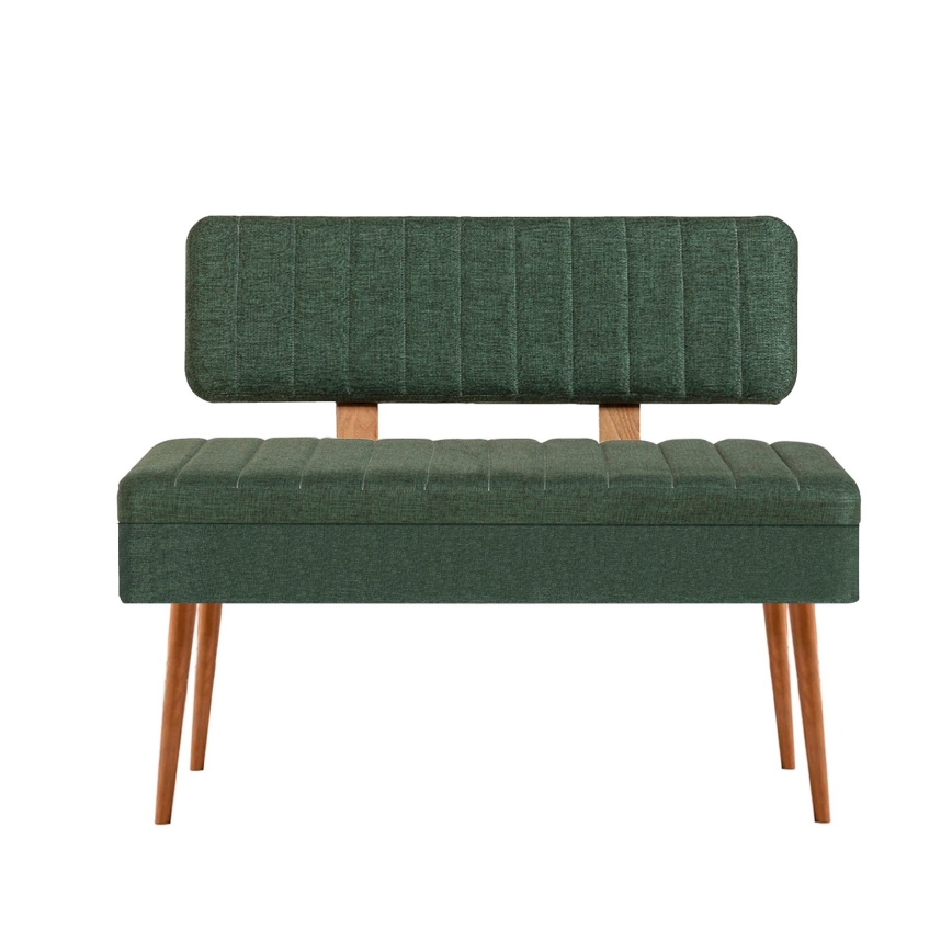 Banco acolchado VINA 85x105 cm verde/pino atlántico