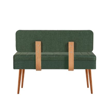 Banco acolchado VINA 85x105 cm verde/pino atlántico