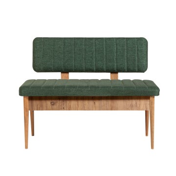 Banco acolchado VINA 85x110 cm verde/pino atlantic